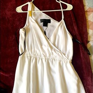 White asymmetric dress